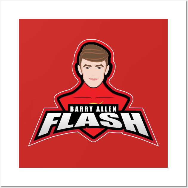 Team Flash Wall Art by Tooniefied